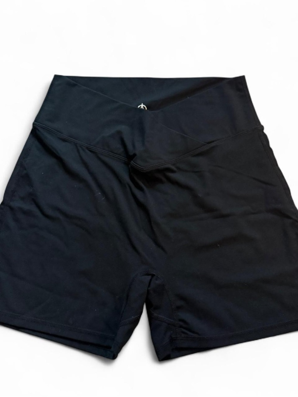 High-Rise Black Women’s Active Shorts